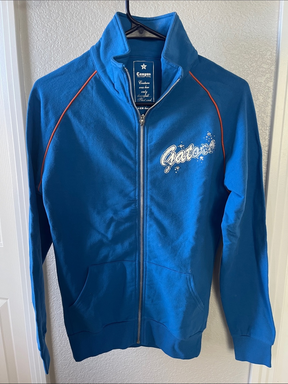 Campus Couture Women’s Blue Gators Bling Hoodie Size S NWOT
